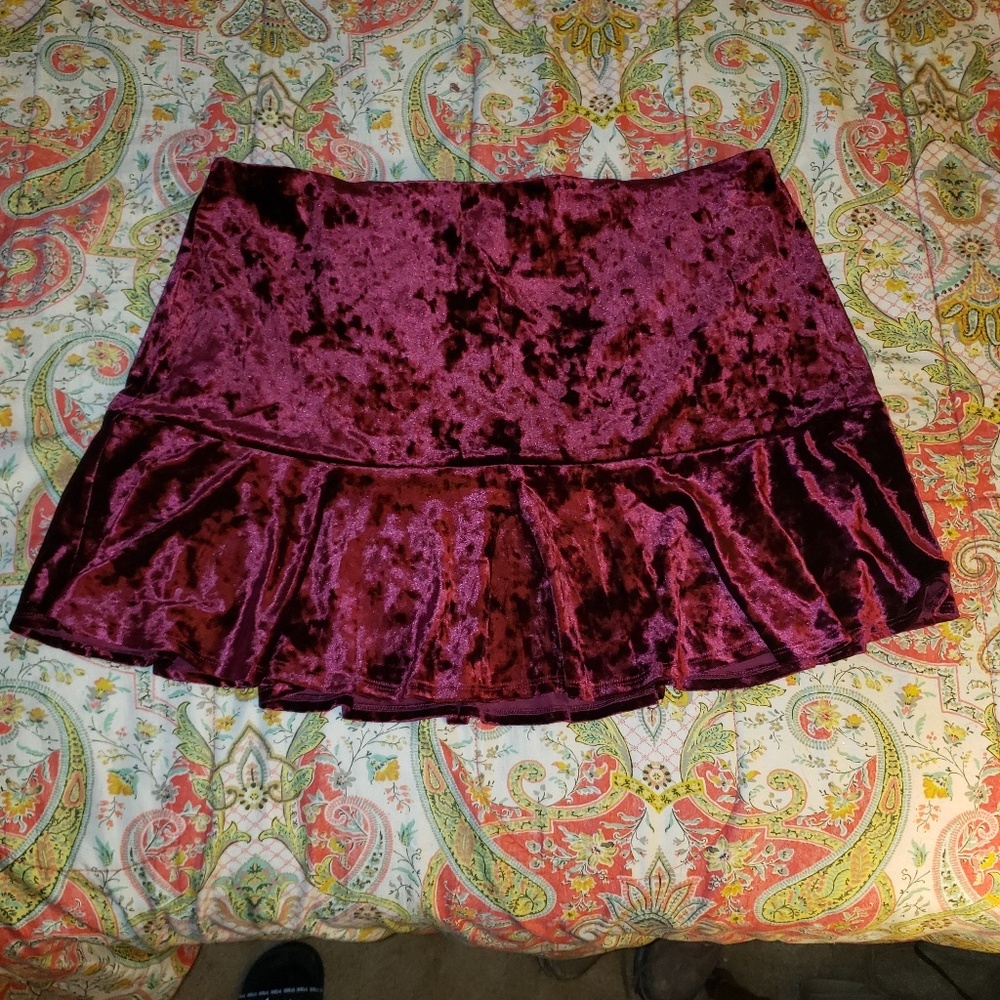 Crushed Velvet skirt
